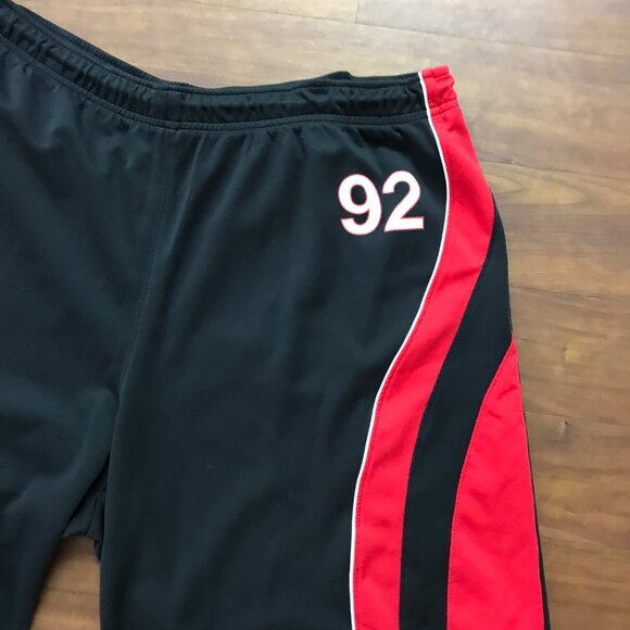 Men's Oscar DE LA Hoya Size L Black/Red Athletic Boxing Shorts - Picture 4 of 6